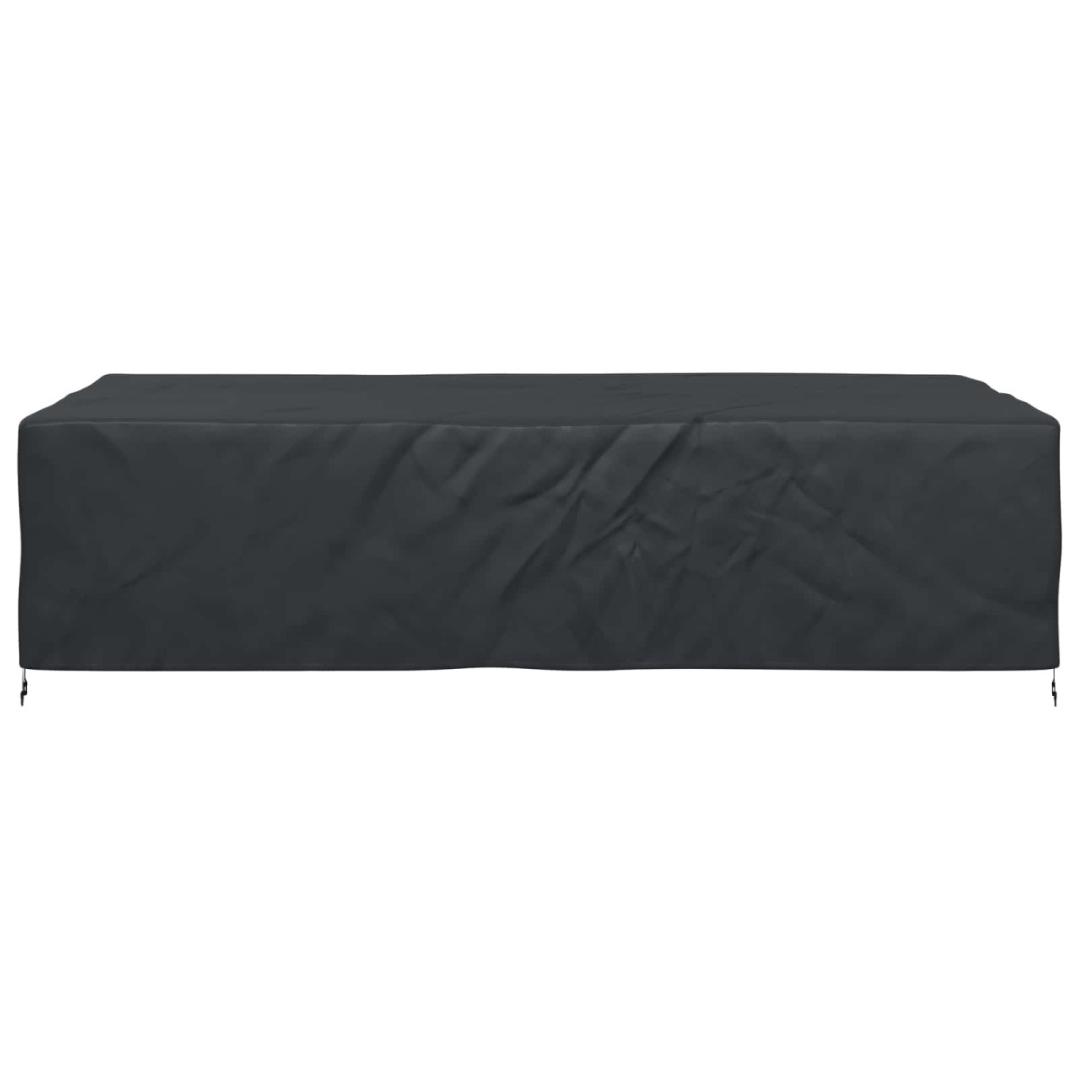 vidaXL Κάλυμμα επίπλων Μονόχρωμο Μαύρο 305 x 190 x 85 εκ. 600D