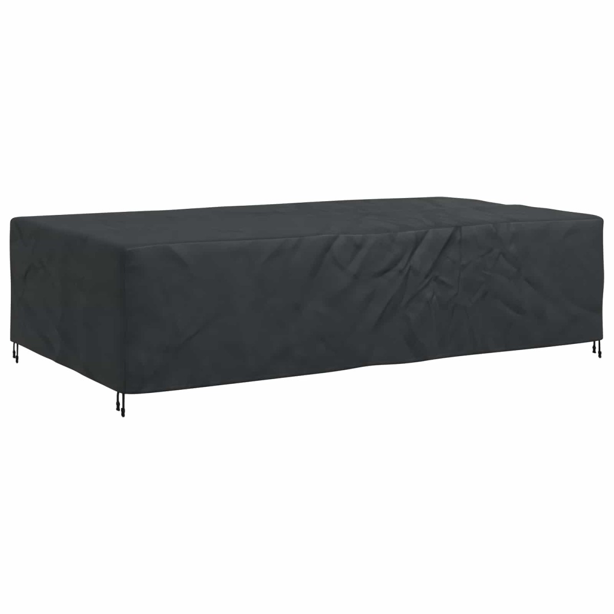 vidaXL Κάλυμμα επίπλων Μονόχρωμο Μαύρο 315 x 180 x 74 cm 600D