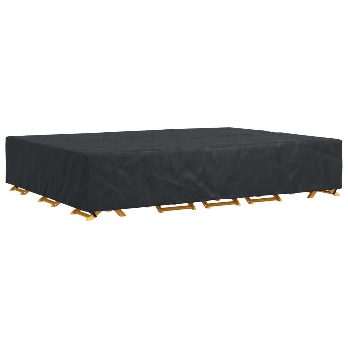 vidaXL Κάλυμμα επίπλων Μονόχρωμο Μαύρο 350 x 260 x 90 cm 210D
