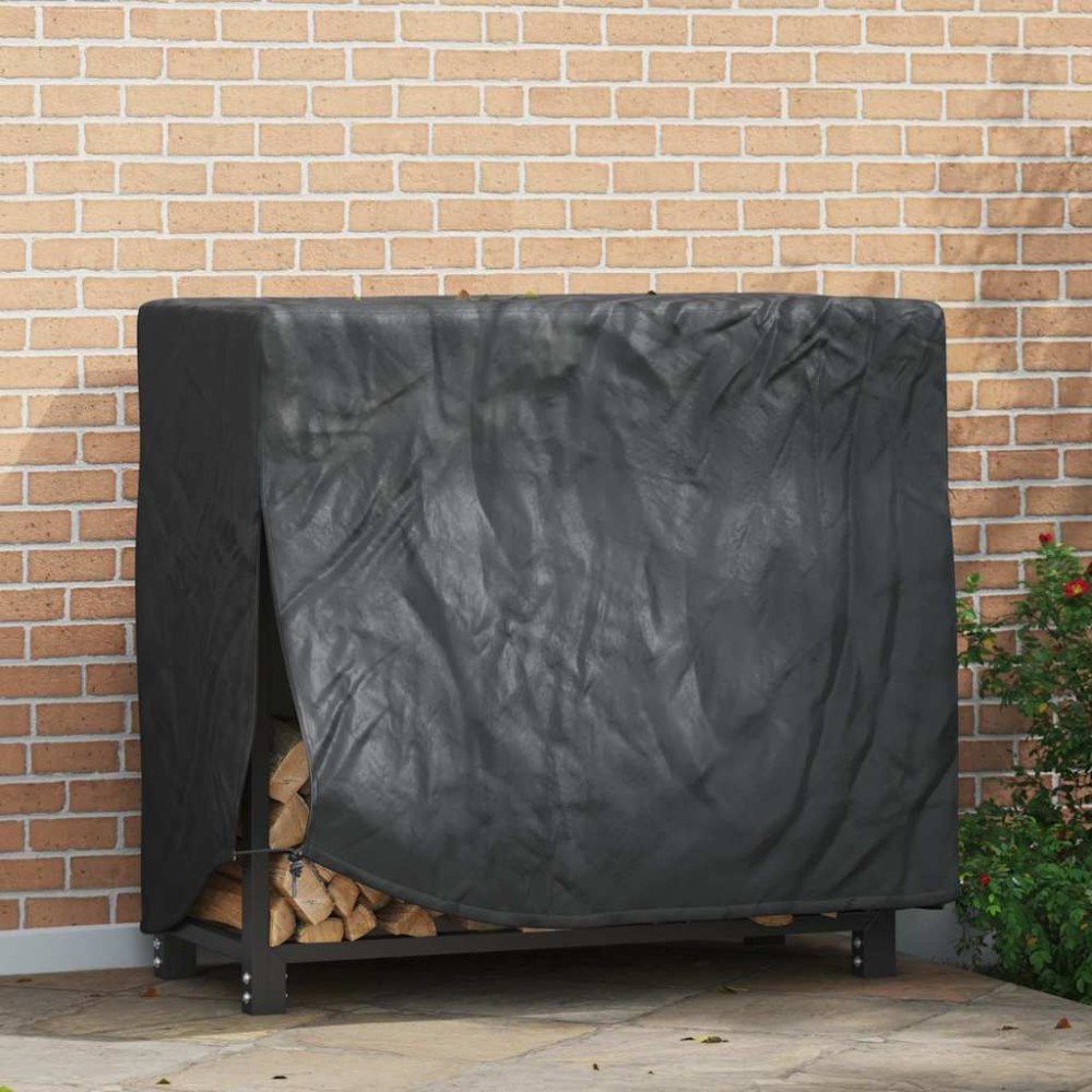 vidaXL Κάλυμμα για ξυλιέρα Μαύρο 61 x 122 x 106 εκ. Ύφασμα 420D Oxford