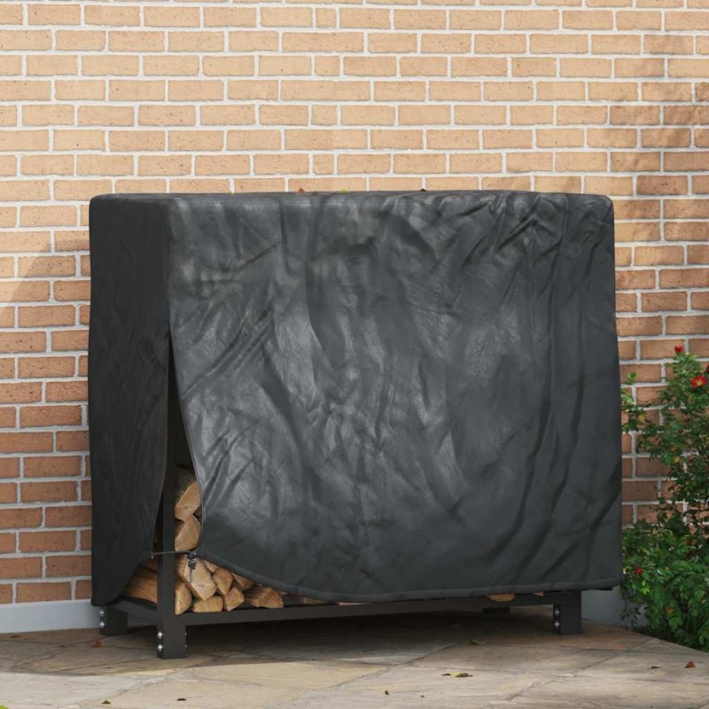 vidaXL Κάλυμμα για ξυλιέρα Μαύρο 61 x 122 x 106 εκ. Ύφασμα 420D Oxford