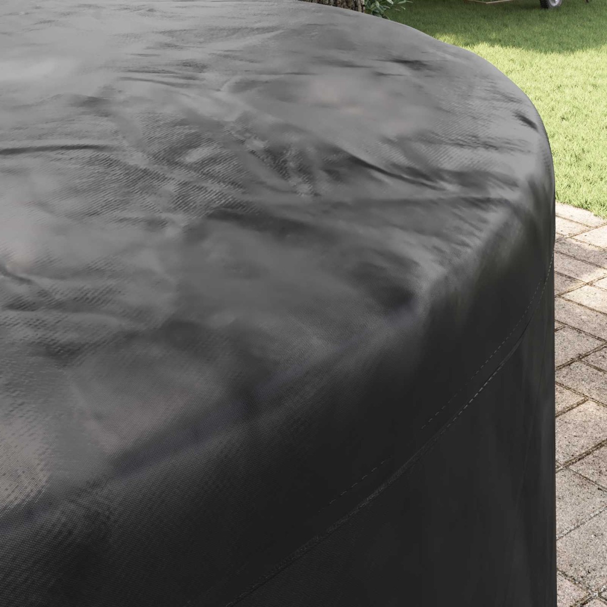 vidaXL Κάλυμμα επίπλων Μαύρο 157 x 157 x 71 εκ. Ύφασμα Oxford 420D