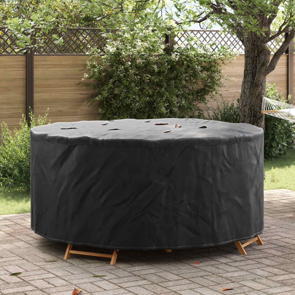vidaXL Κάλυμμα επίπλων Μαύρο 200 x 200 x 71 εκ. Ύφασμα Oxford 420D