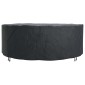 vidaXL Κάλυμμα επίπλων Μαύρο 244 x 244 x 71 εκ. Υφασμα Oxford 210D