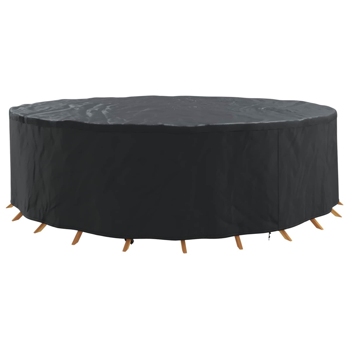 vidaXL Κάλυμμα επίπλων Μαύρο 320 x 320 x 85 εκ. Ύφασμα Oxford 210D