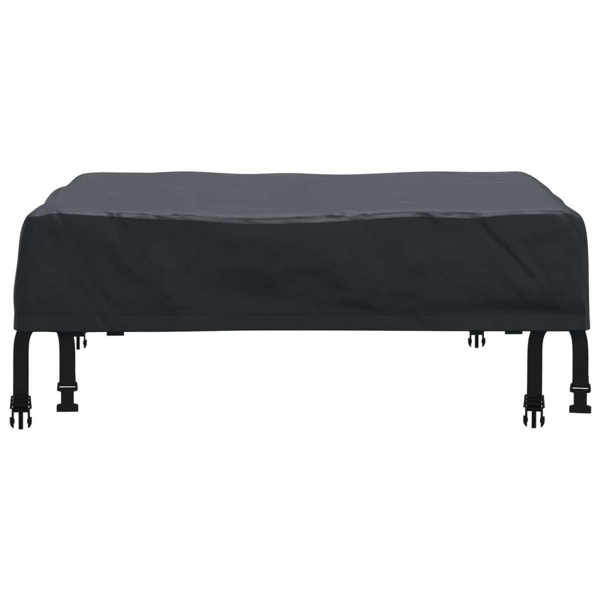 vidaXL Κάλυμμα Τραπέζι Μαύρο 62 x 62 x 15 εκ Υφασμα Oxford 600D