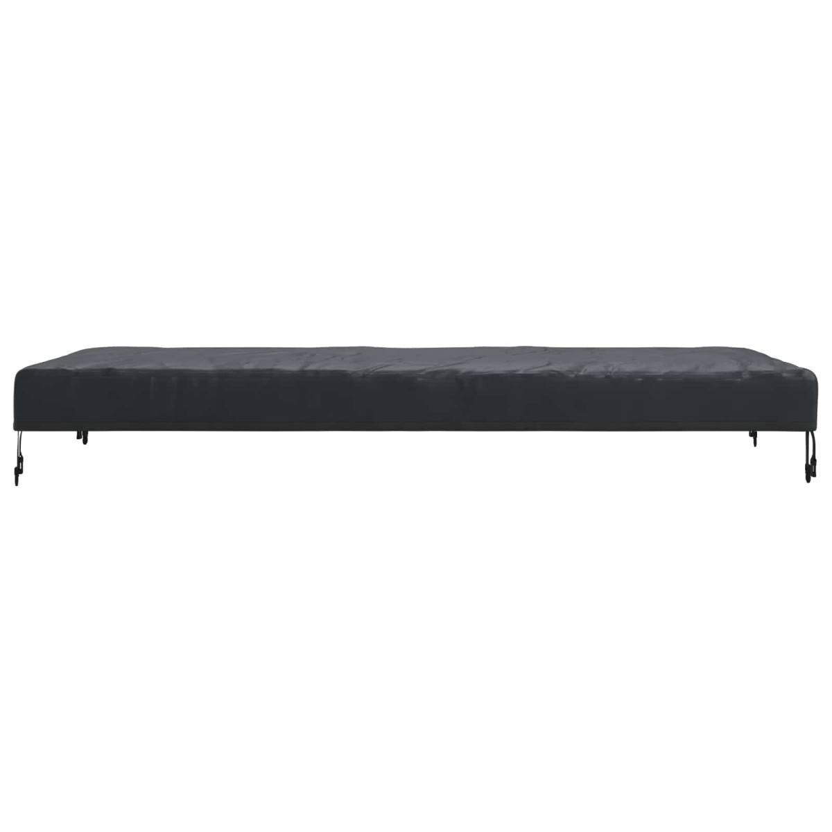 vidaXL Κάλυμμα Τραπέζι Μονόχρωμο Μαύρο 182 x 92 x 15 εκ. ύφασμα
