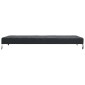 vidaXL Κάλυμμα Τραπέζι Μονόχρωμο Μαύρο 182 x 102 x 15 εκ. ύφασμα
