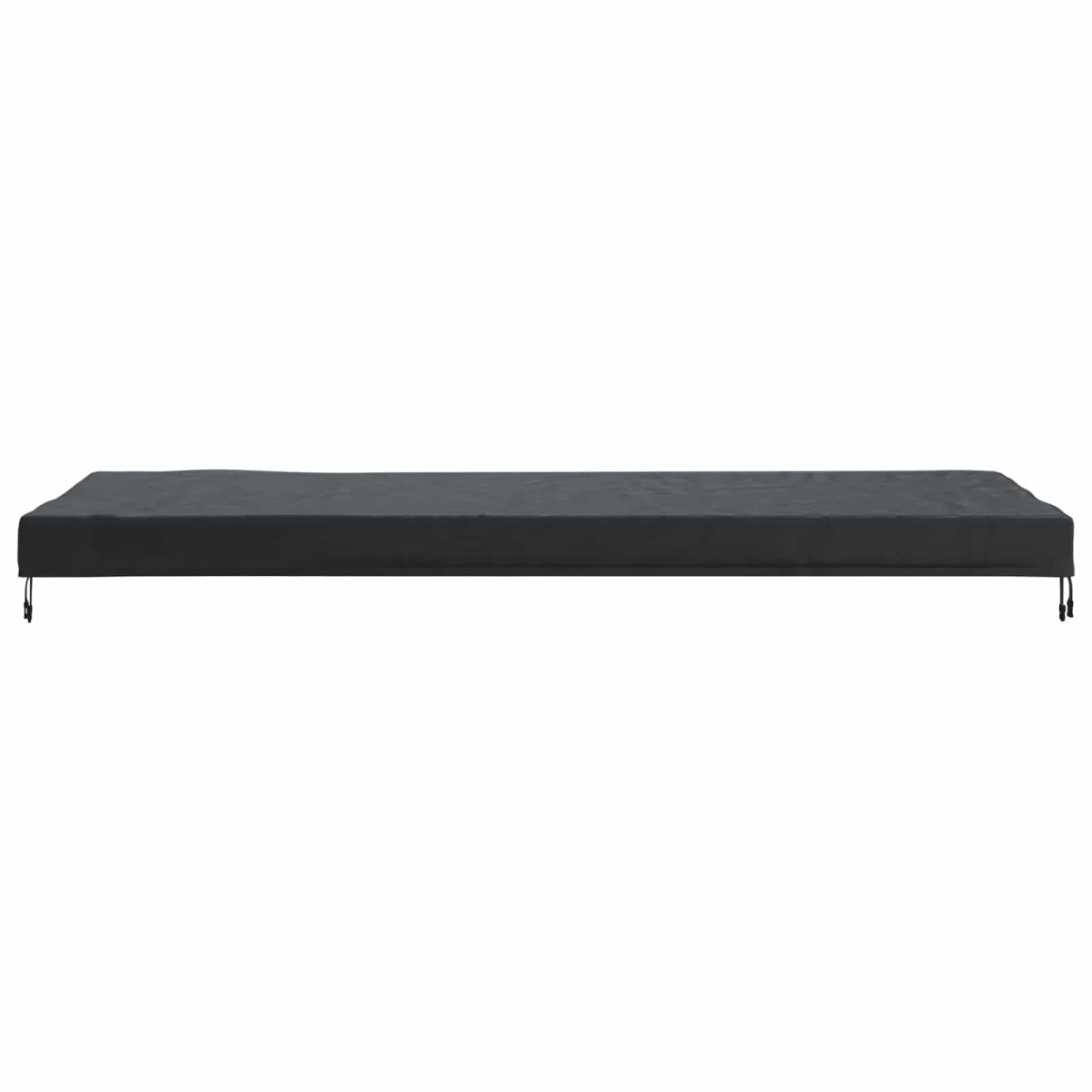 vidaXL Κάλυμμα Τραπέζι Μονόχρωμο Μαύρο 242 x 102 x 15 εκ. ύφασμα