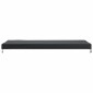 vidaXL Κάλυμμα Τραπέζι Μονόχρωμο Μαύρο 262 x 102 x 15 εκ. ύφασμα