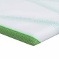 vidaXL Στρώμα επικάλυψης Λευκό και Πράσινο 80 x 200 cm Υφασμα Jacquard