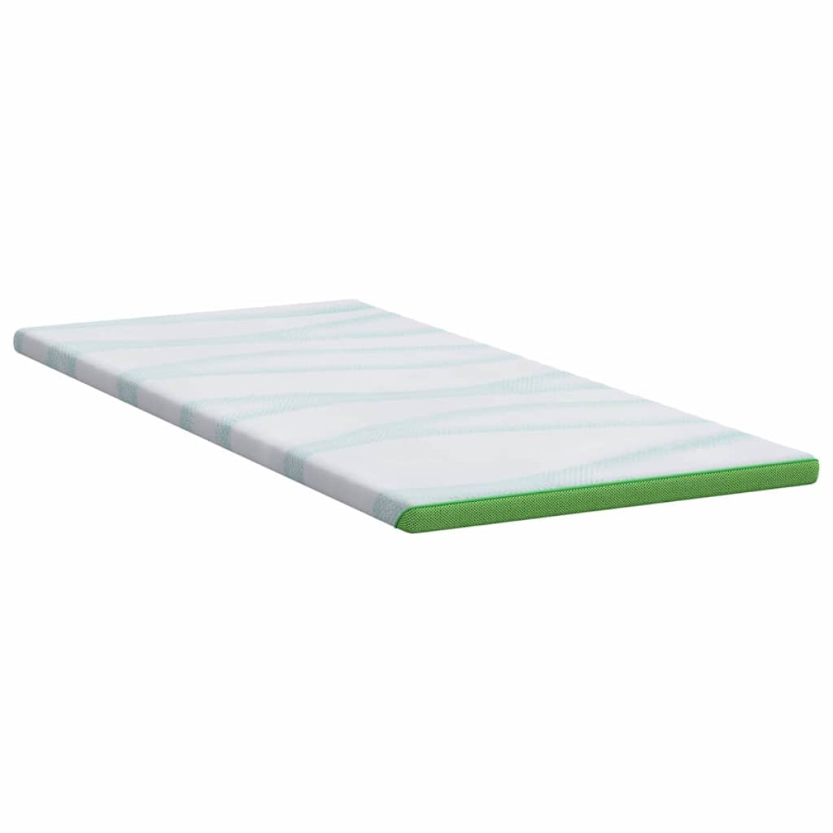 vidaXL Στρώμα επικάλυψης Λευκό και Πράσινο 120 x 200 cm