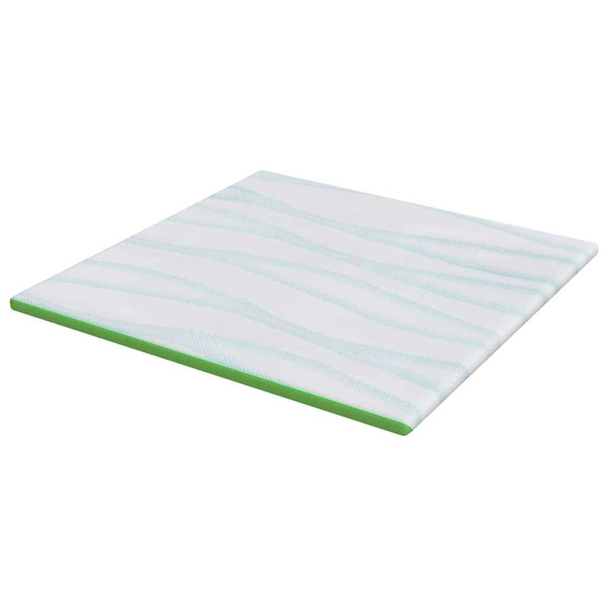 vidaXL Στρώμα επικάλυψης Λευκό και Πράσινο 180 x 200 cm