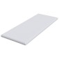vidaXL Στρώμα επικάλυψης Λευκό 80 x 200 cm Υφασμα Jacquard