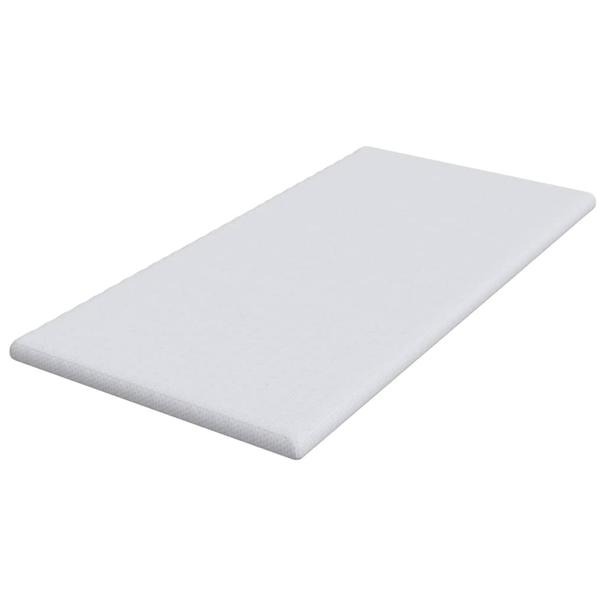 vidaXL Στρώμα επικάλυψης Λευκό 90 x 190 cm Υφασμα Jacquard