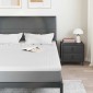 vidaXL Στρώμα επικάλυψης Λευκό 140 x 200 cm Υφασμα Jacquard