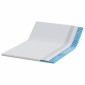 vidaXL Στρώμα επικάλυψης Λευκό 140 x 200 cm Υφασμα Jacquard