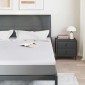 vidaXL Στρώμα επικάλυψης Λευκό 180 x 200 cm Υφασμα Jacquard