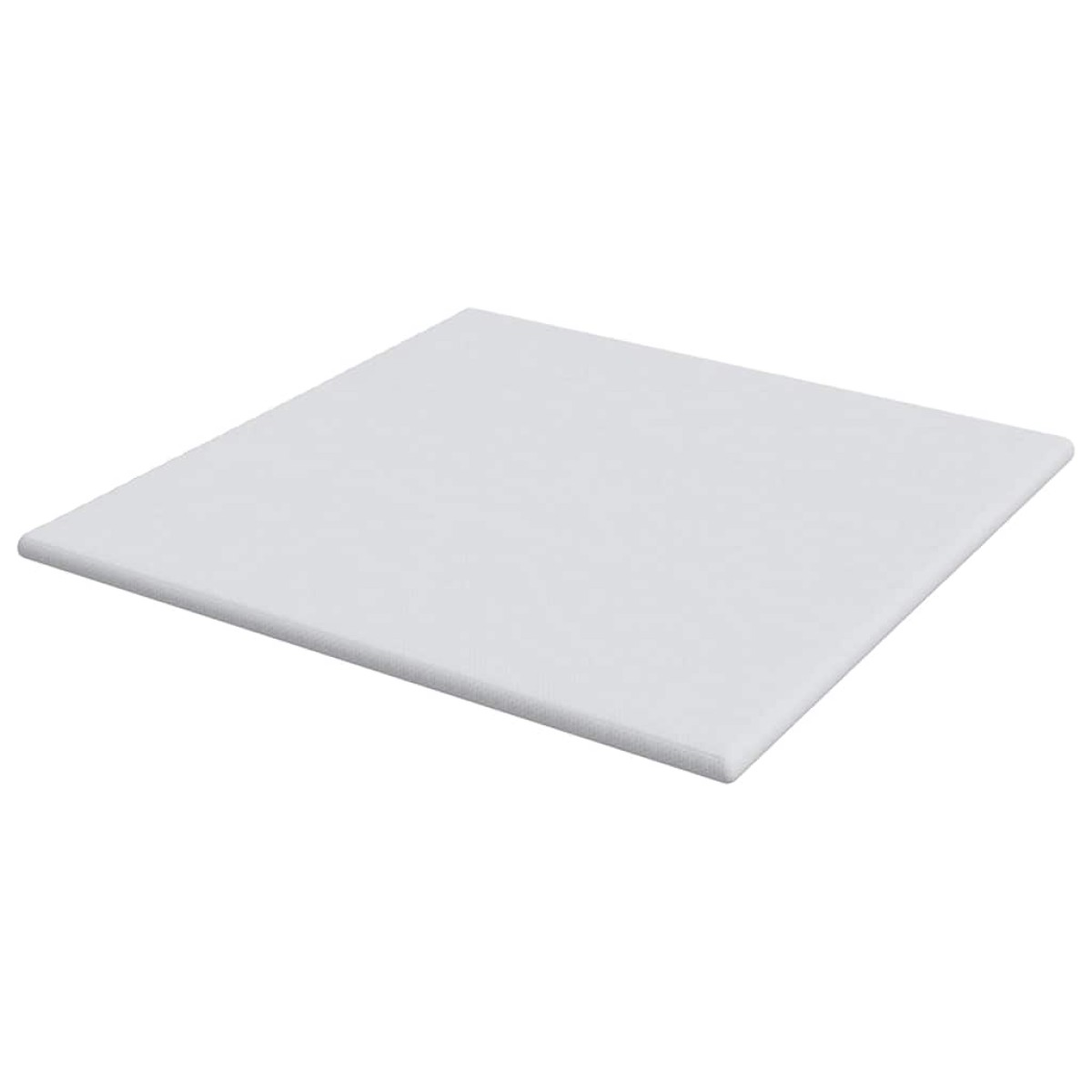 vidaXL Στρώμα επικάλυψης Λευκό 200 x 200 cm Υφασμα Jacquard