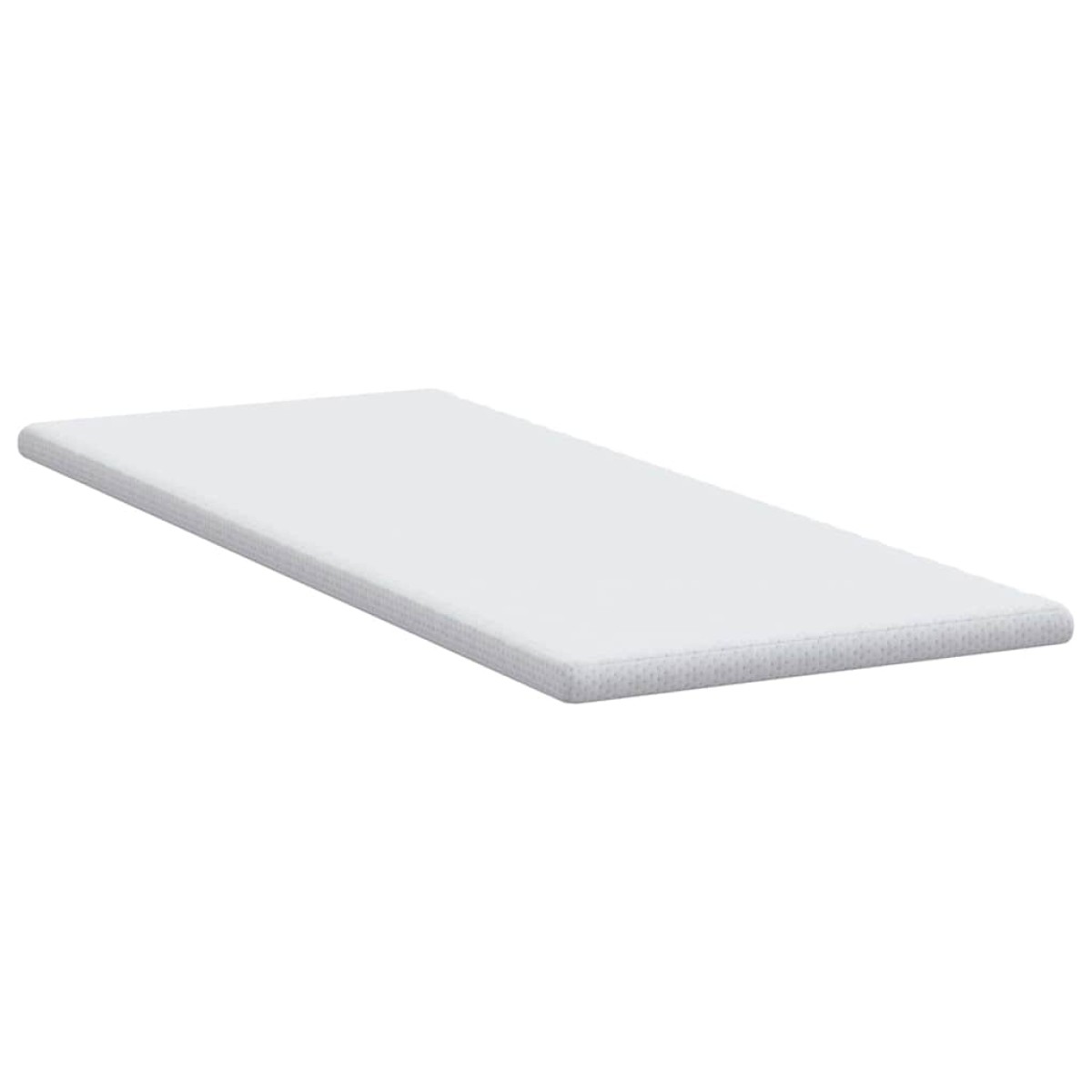 vidaXL Στρώμα επικάλυψης Λευκό 80 x 200 cm Υφασμα Jacquard