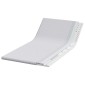 vidaXL Στρώμα επικάλυψης Λευκό 120 x 200 cm Υφασμα Jacquard