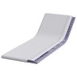 vidaXL Στρώμα επικάλυψης Λευκό 80 x 200 cm Υφασμα Jacquard
