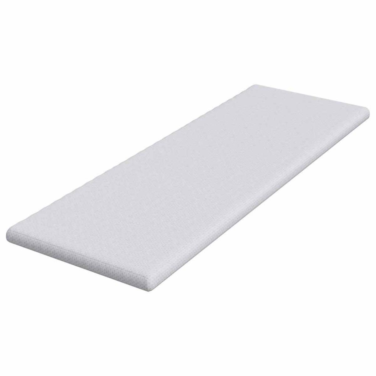 vidaXL Στρώμα επικάλυψης Λευκό 80 x 200 cm Υφασμα Jacquard