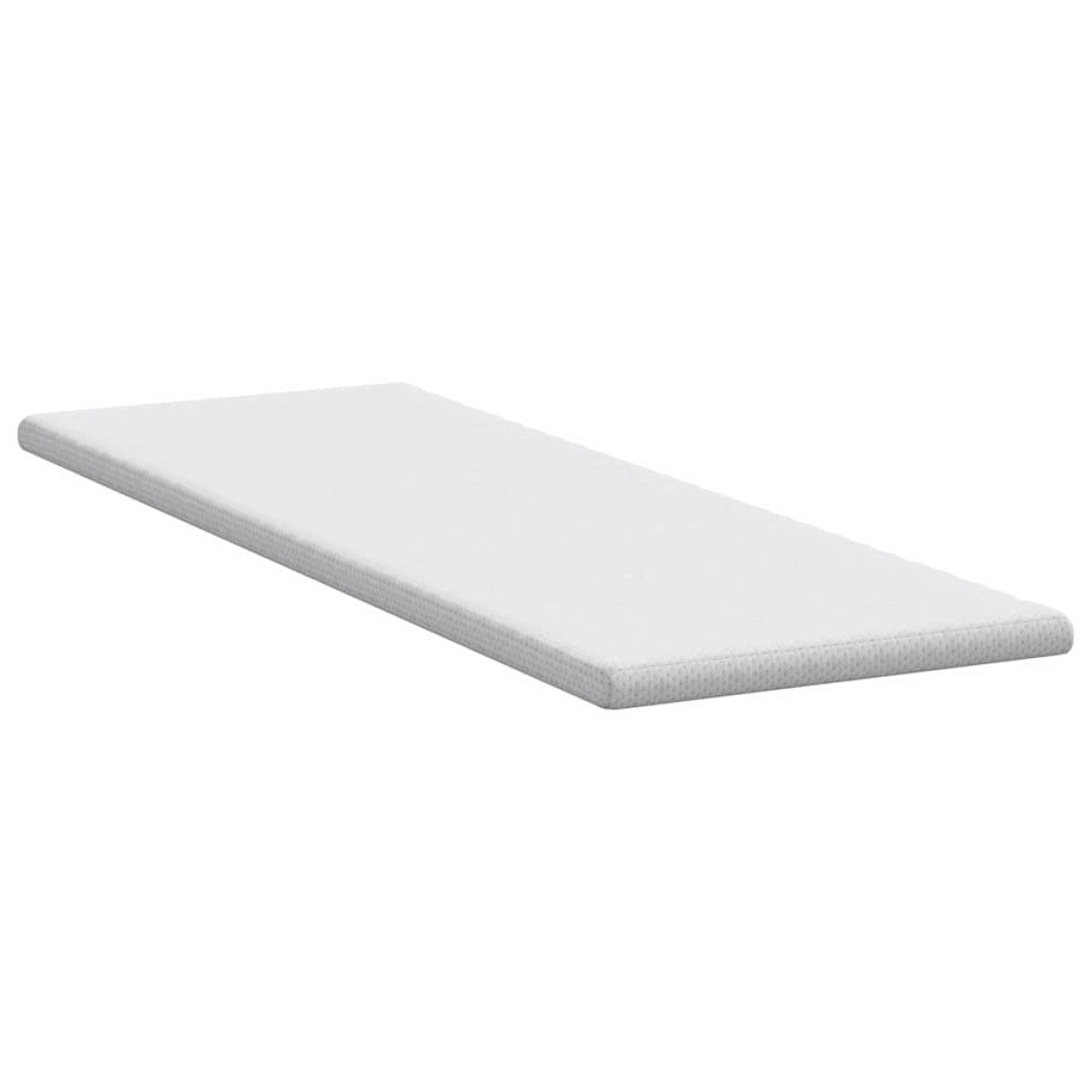 vidaXL Στρώμα επικάλυψης Λευκό 80 x 200 cm Υφασμα Jacquard