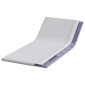 vidaXL Στρώμα επικάλυψης Λευκό 90 x 200 cm Υφασμα Jacquard