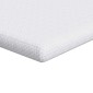 vidaXL Στρώμα επικάλυψης Λευκό 120 x 200 cm Υφασμα Jacquard