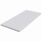 vidaXL Στρώμα επικάλυψης Λευκό 120 x 200 cm Υφασμα Jacquard