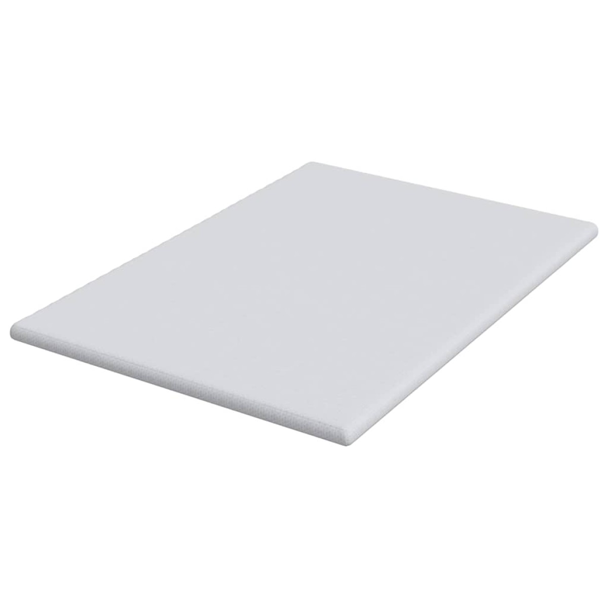 vidaXL Στρώμα επικάλυψης Λευκό 140 x 190 cm Υφασμα Jacquard