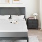 vidaXL Στρώμα επικάλυψης Λευκό 140 x 200 cm Υφασμα Jacquard