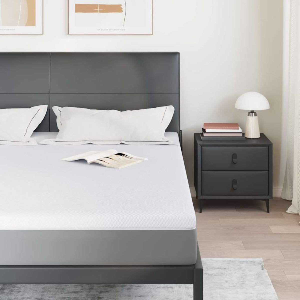 vidaXL Στρώμα μνήμης 180 x 200 cm Thick Μαλακό Ύφασμα-100% πολυέστερ