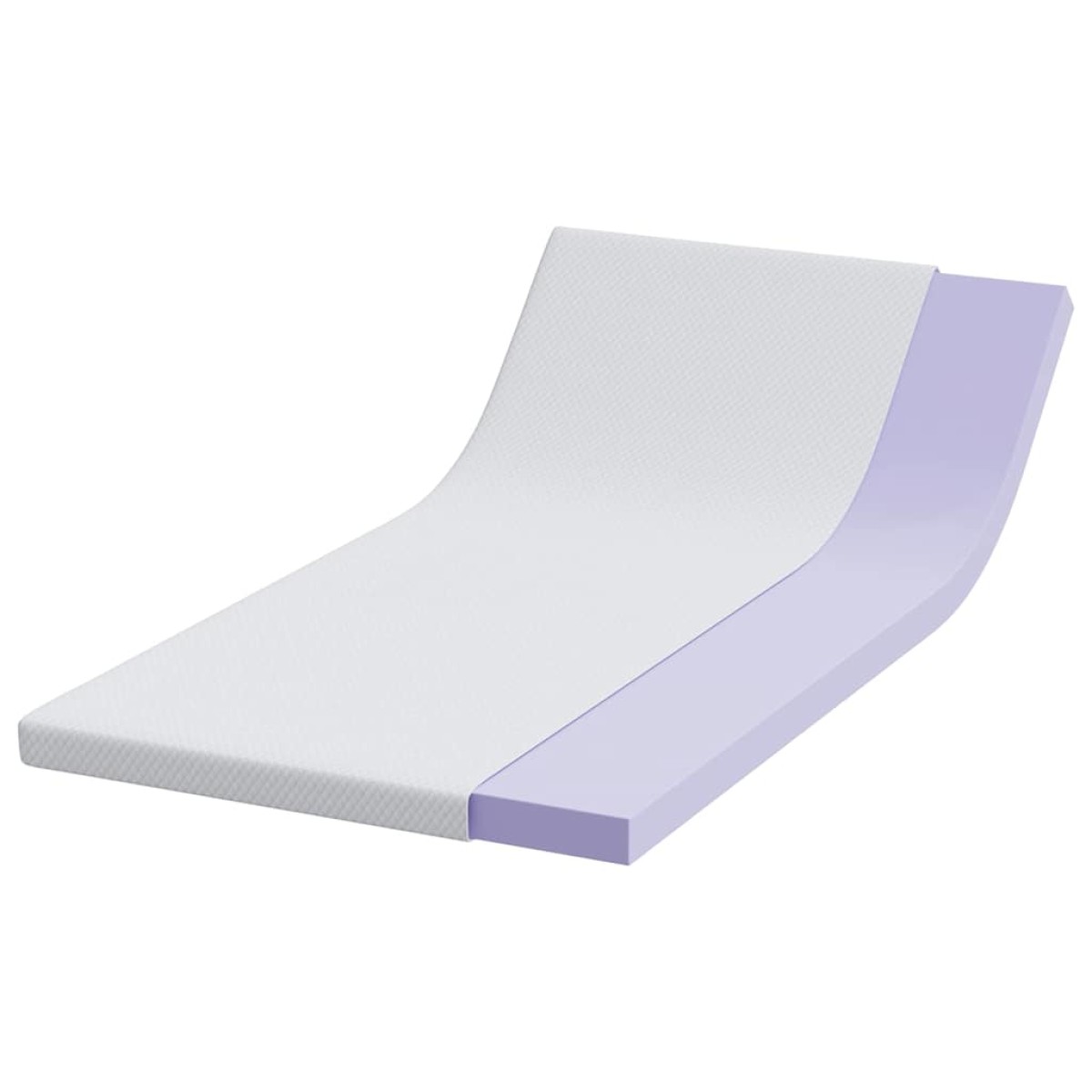vidaXL Στρώμα μνήμης 120 x 200 cm Thick Μαλακό Ύφασμα-100% πολυέστερ