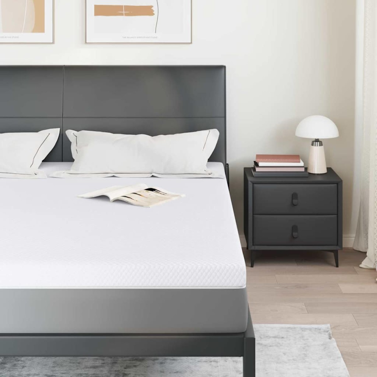 vidaXL Στρώμα μνήμης 180 x 200 cm Thick Μαλακό Ύφασμα-100% πολυέστερ