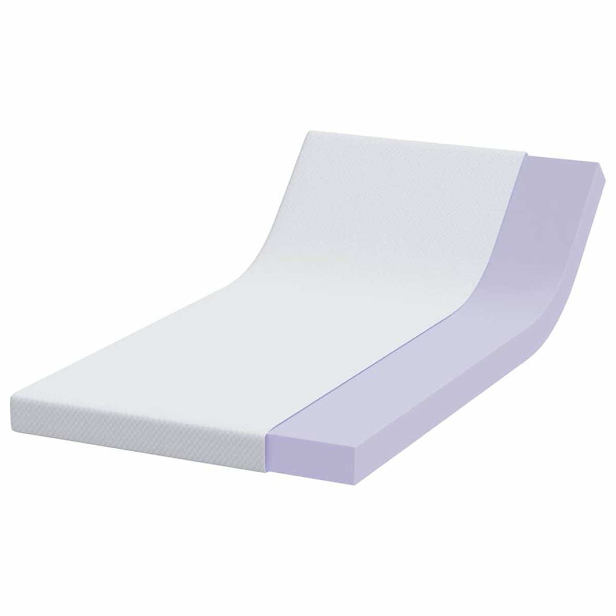 vidaXL Στρώμα μνήμης 100 x 200 cm Thick Μαλακό Ύφασμα-100% πολυέστερ