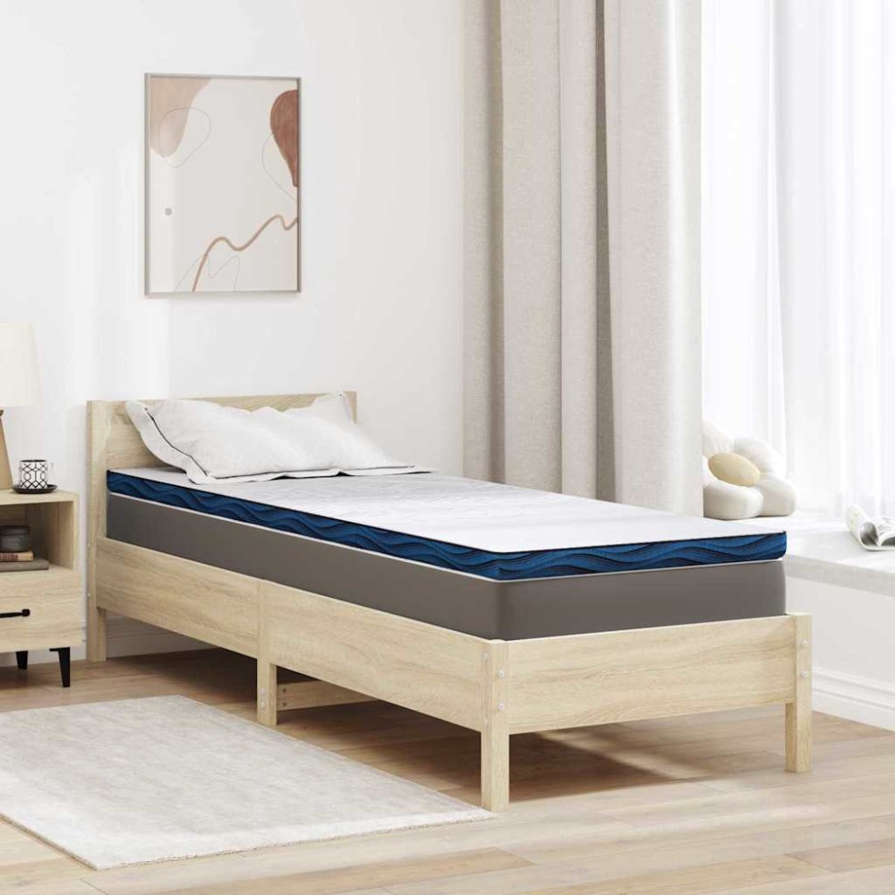 vidaXL Στρώμα επικάλυψης Λευκό 80 x 200 cm Ζακάρ ύφασμα