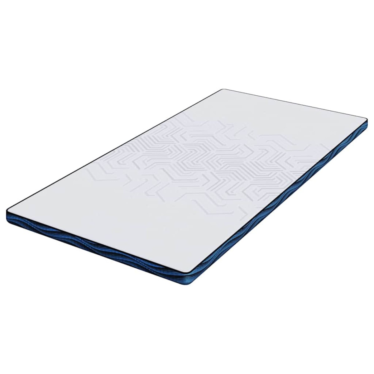 vidaXL Στρώμα επικάλυψης Λευκό 100 x 200 cm Ζακάρ ύφασμα