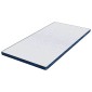vidaXL Στρώμα επικάλυψης Λευκό 120 x 200 cm Ζακάρ ύφασμα