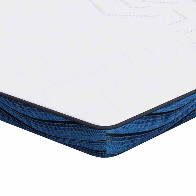 vidaXL Στρώμα επικάλυψης Λευκό 160 x 200 cm Ζακάρ ύφασμα