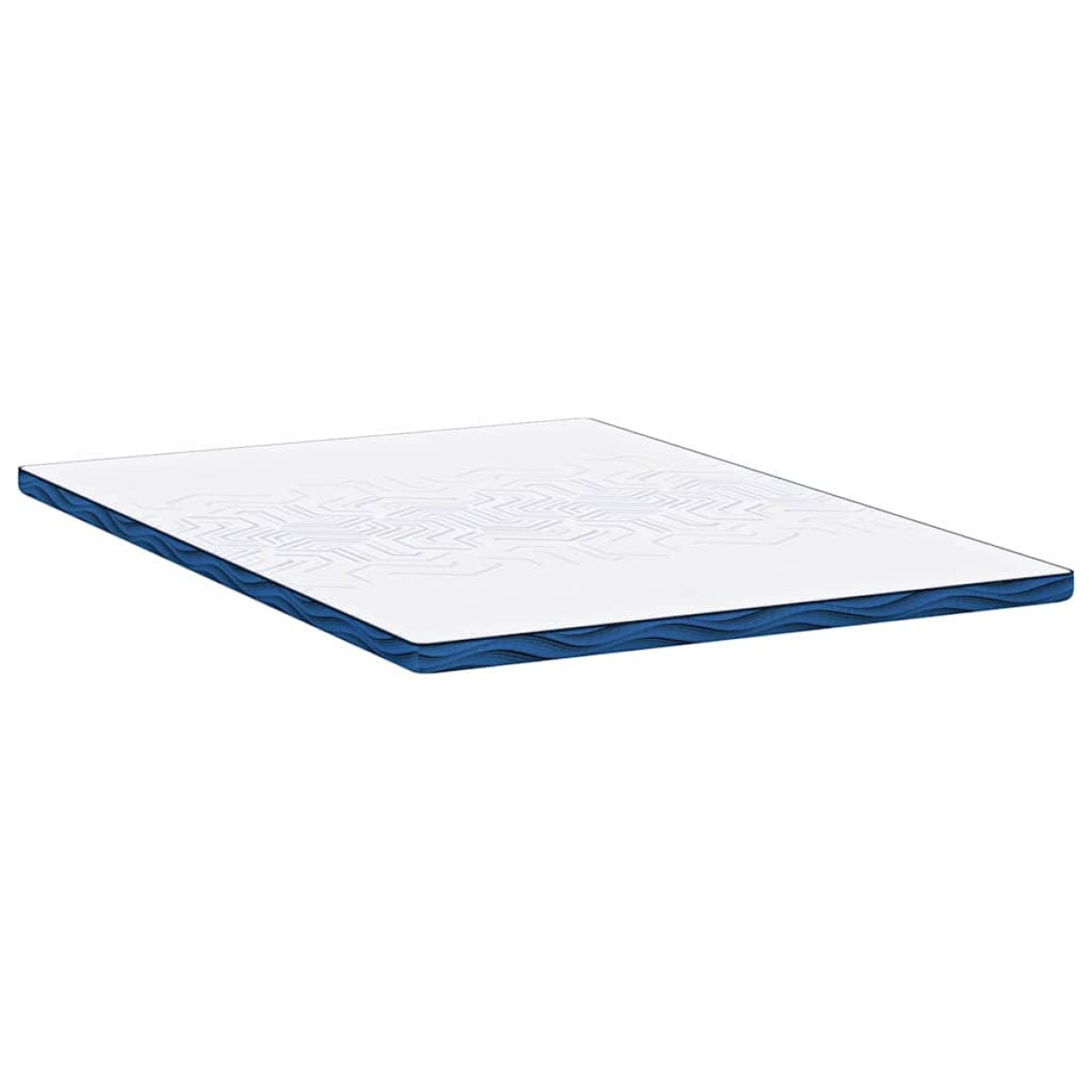 vidaXL Στρώμα επικάλυψης Λευκό 160 x 200 cm Ζακάρ ύφασμα