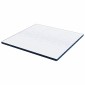 vidaXL Στρώμα επικάλυψης Λευκό 180 x 200 cm Ζακάρ ύφασμα