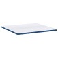vidaXL Στρώμα επικάλυψης Λευκό 180 x 200 cm Ζακάρ ύφασμα