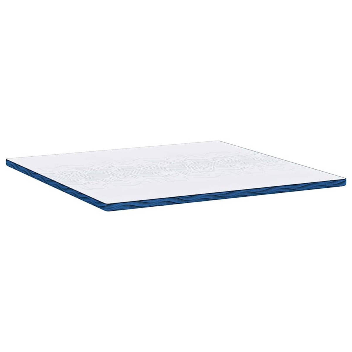 vidaXL Στρώμα επικάλυψης Λευκό 200 x 200 cm Ζακάρ ύφασμα
