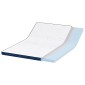 vidaXL Στρώμα επικάλυψης Λευκό 140 x 200 cm Ζακάρ ύφασμα