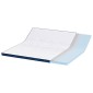 vidaXL Στρώμα επικάλυψης Λευκό 180 x 200 cm Ζακάρ ύφασμα
