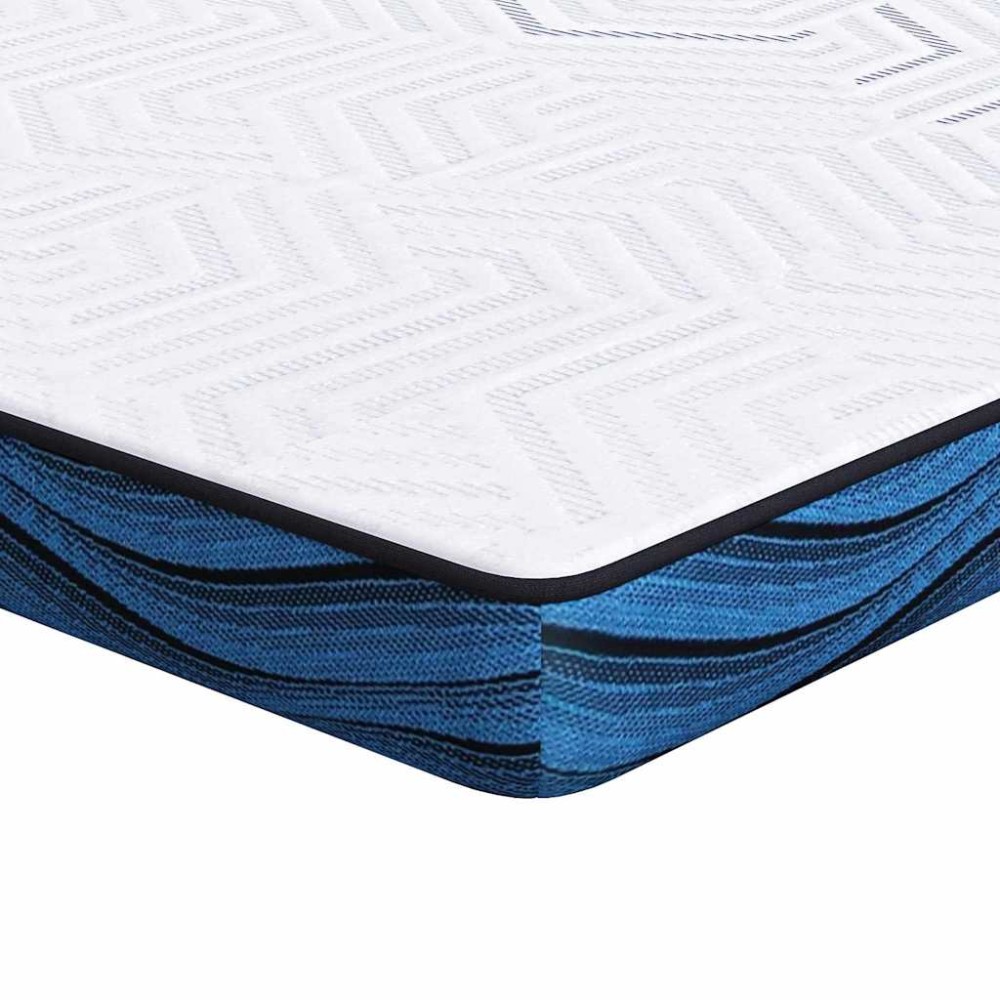 vidaXL Στρώμα επικάλυψης Λευκό 200 x 200 cm Ζακάρ ύφασμα
