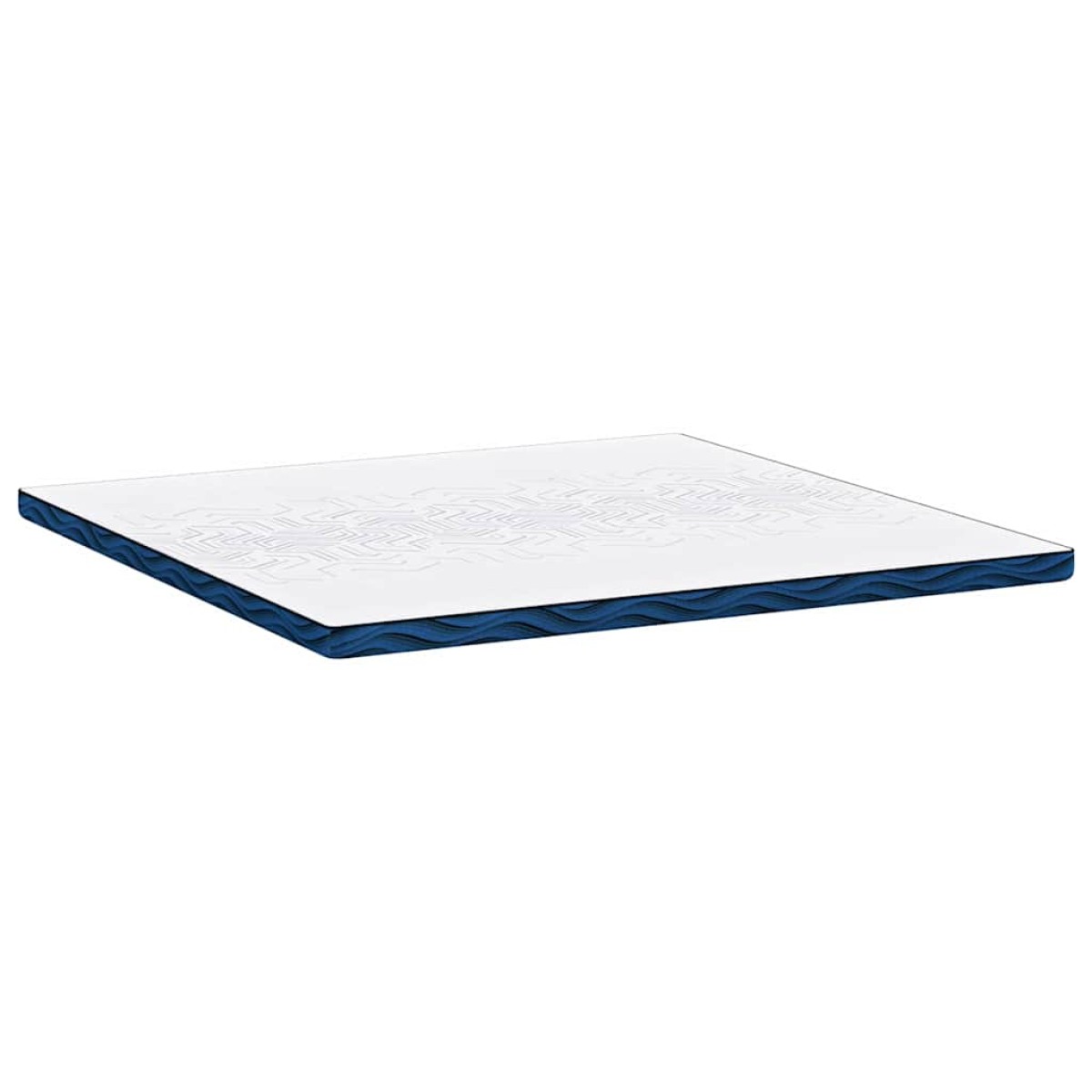 vidaXL Στρώμα επικάλυψης Λευκό 200 x 200 cm Ζακάρ ύφασμα