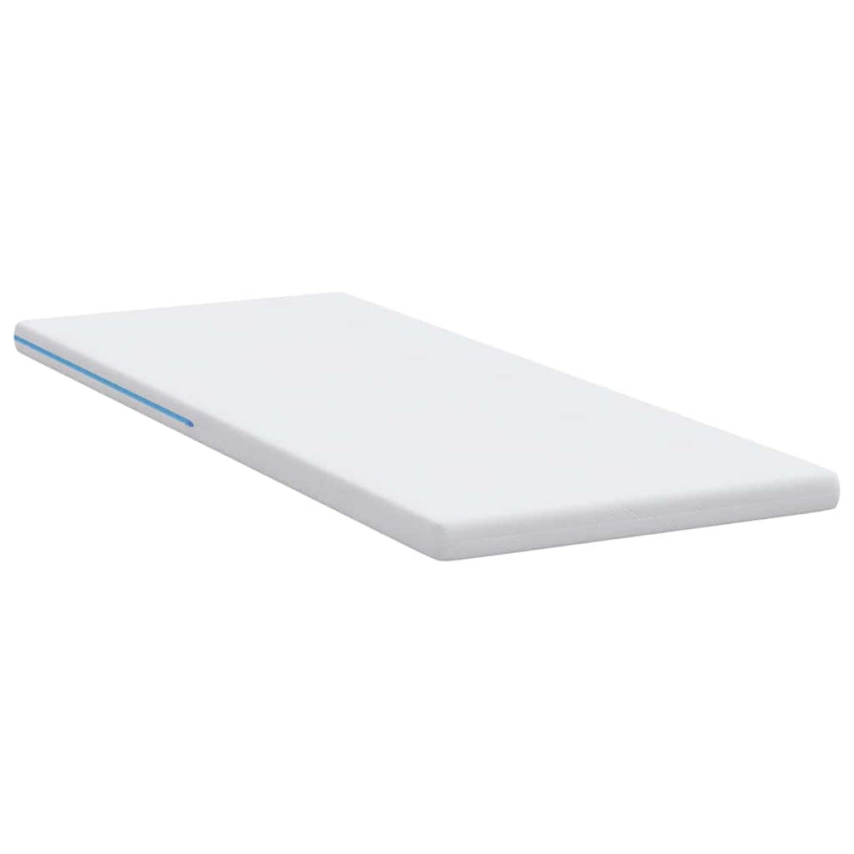 vidaXL Στρώμα επικάλυψης Λευκό 80 x 200 cm Ζακάρ ύφασμα